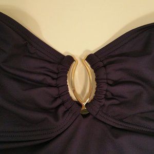 Vince Camuto Navy Blue One Piece Swimsuit Sz 8